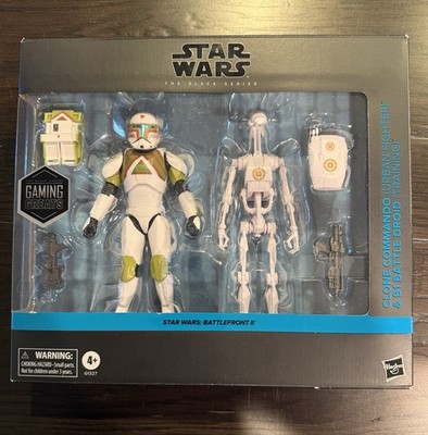 Star Wars Black Series Battlefront II Clone Commando and B1 Battle Droid 2-Pack