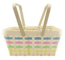 George Home Large Easter Wicker Basket with Handle set of 5  