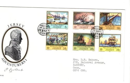 1983 JERSEY - JERSEY EXPLORERS I FDC FROM COLLECTION N21