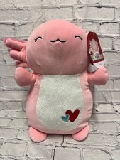 NWT Squishmallows 14" Archie the Axolotl 14" Hug Mees Pink Valentine's Hearts