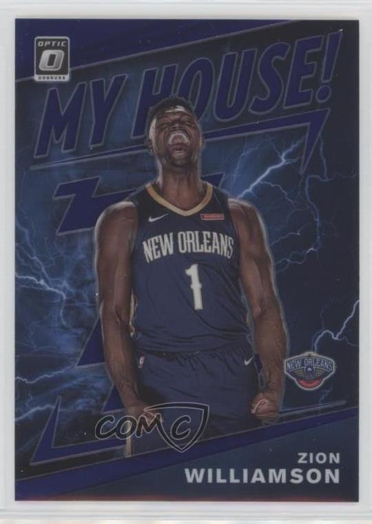 2019 Panini Donruss Optic My House! Purple Prizm Zion Williamson Rookie RC 5yi