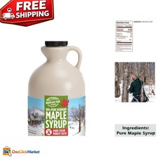 Exquisite 32 Oz Pure Vermont Maple Syrup - Grade A Dark with Robust Flavor