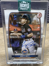 Topps Archives Signature Series Brett Baty Pn Card  Auto Rookie  /99
