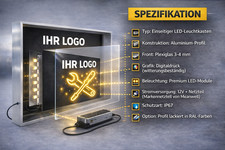 LED Leuchtkasten / Leuchtwerbung beidseitig 1000 x 2200 mm - wir-machen