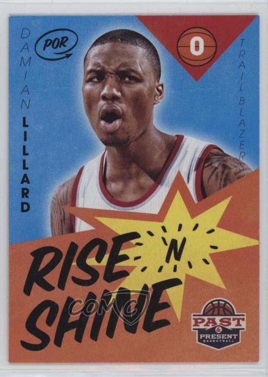 2012-13 Panini Past & Present Rise 'n Shine Damian Lillard #16 13ec