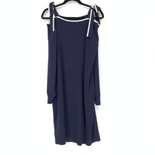 ANN Taylor Women's Size XL Lightweight Cold Shoulder Knit Dress Blue NWT