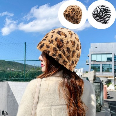1/2 Winter Beanies Hat Leopard Print Warm Skull Caps Thick Cold Weather Hunting