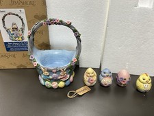 2019 Jim Shore     Afternoon in the Park   EASTER Basket    6006990  mint in box