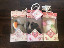 Lot of 3 Vintage 1993 Applause Plush Stuffed Animals In Original Box
