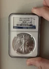 SILVER EAGLES 2012 MS-69 EARLY RELEASE,  NGC GRADED Free Shipping 📦🚀