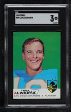 1969 Topps Lance Alworth #69 SGC 3 HOF 0ol8