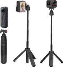 40cm/ Selfie Sti Tripod Stand for Insta360, Mini Extens Rod