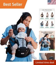 Luxury 6-in-1 Adjustable Baby Carrier: Newborn to Toddler Safety Certified