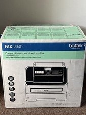 Brother FAX-2940 A4 Mono Laser Printer Fax (3 Pages 100% Toner) Copy Scan 