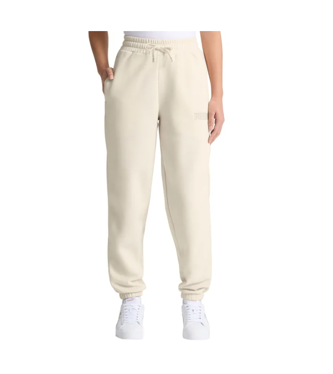 PUMA Women's Fleece Jogger Cream Size XXL