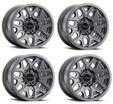 Four 17x8.5 Method Titanium Gloss Wheels For 07-24 Jeep Wrangler Gladiator Jk Jl Four 17x8.5 Method Titanium Gloss Wheels For 07-24 Jeep Wrangler Gladiator Jk Jl