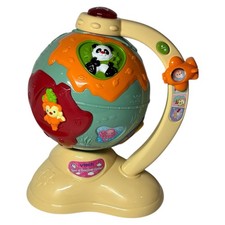 Rare 2006 VTech Spin  Discover Globe Interactive Learning Toy Lights  Sound