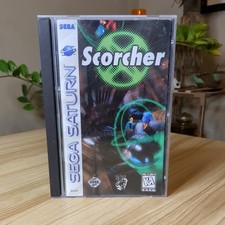 Scorcher Sega Saturn, 1996 CIB Complete w Manual + Reg Card No Foam Clean Disc!