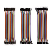 Multicolored Jumper Wires Prototyping Electronic Fits Arduino PCB 120 PCS