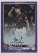 2022 Topps Chrome Rookie Purple Refractor 48/250 Luis Frias #RA-LF Auto s1i