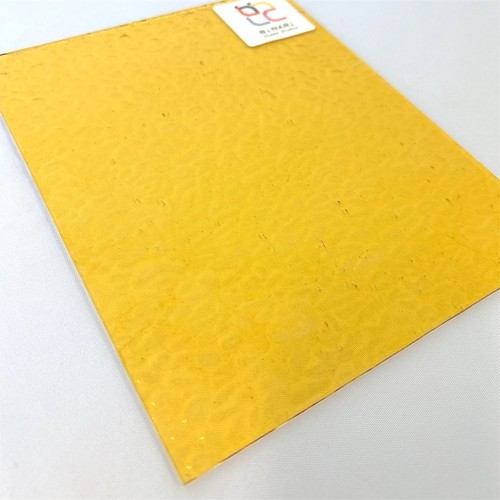 2 Pack Warm Vanilla English Muffle Stained Glass – Vintage Ripple Texture - Picture 4 of 6