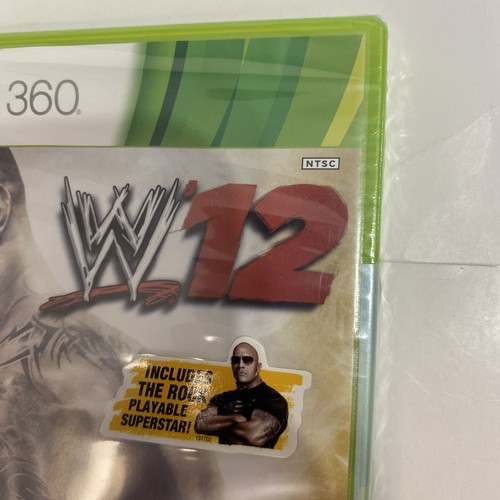 SEALED THE ROCK variant of WWE '12 (Microsoft Xbox 360, 2011) Brand New Factory - Picture 4 of 13