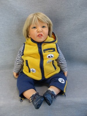 Vintage GOTZ Artist Doll Carlos Toddler Baby Open Mouth Teeth Weighted 6lbs 25''