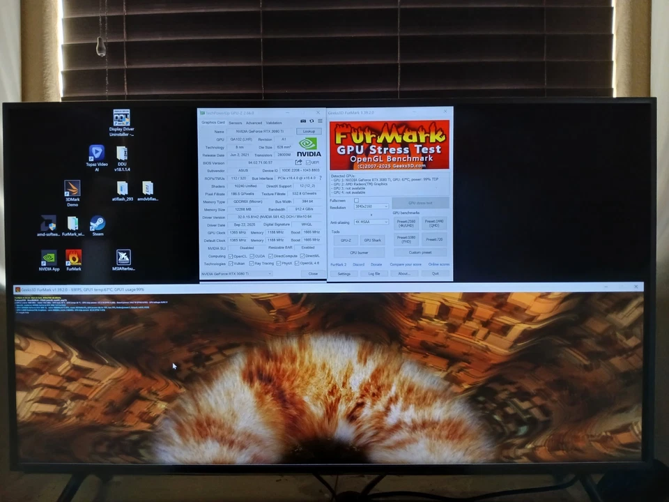 ASUS Nvidia GeForce RTX 3080 Ti 12GB Graphics Card GPU PC Used (BULK) - Image 2 of 4