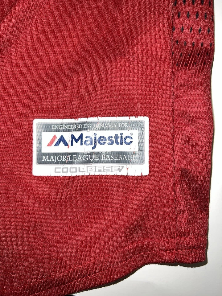 Jersey Majestic Cool Base Arizona Diamondbacks Rojo Juvenil Talla Mediana Foto 3 de 4