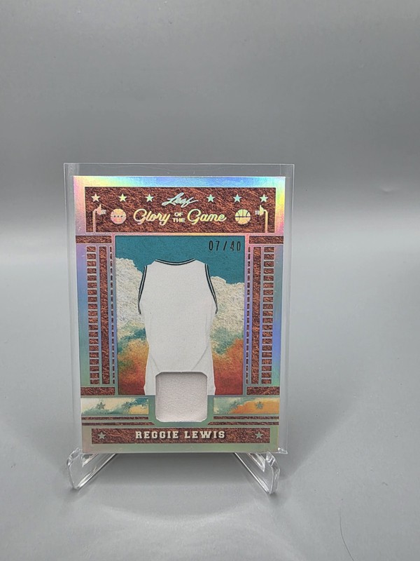 2025 Leaf Glory Reggie Lewis Jersey Relic #7/40 Boston Celtics Game Worn Mem