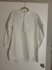 VINTAGE 20s Wilson Brothers Dress Shirt Mens Large Collarless Cotton White