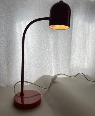 Pottery Barn Desk Lamp Red Goooseneck Red Bendable Lamp 2009 Modern 