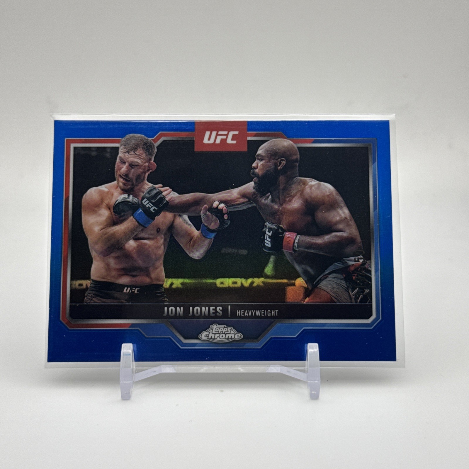 2025 Topps Chrome UFC Blue Refractor Jon Jones #83 /150