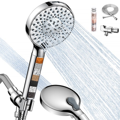 #ad Filter Shower Head 9 Modes High Pressure Water Saving DOE Certified 72quot; Hose $22.99