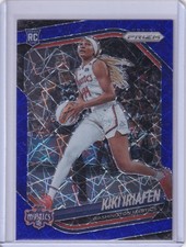 2025 Panini Prizm WNBA #72 Kiki Iriafen Blue Velocity Prizms
