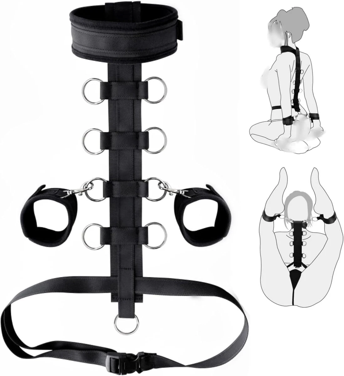 sex toys for intimacy Belsiang Adjustable BDSM Spreader Bar Restraint Set ... From Zhengrui09,  $16.74