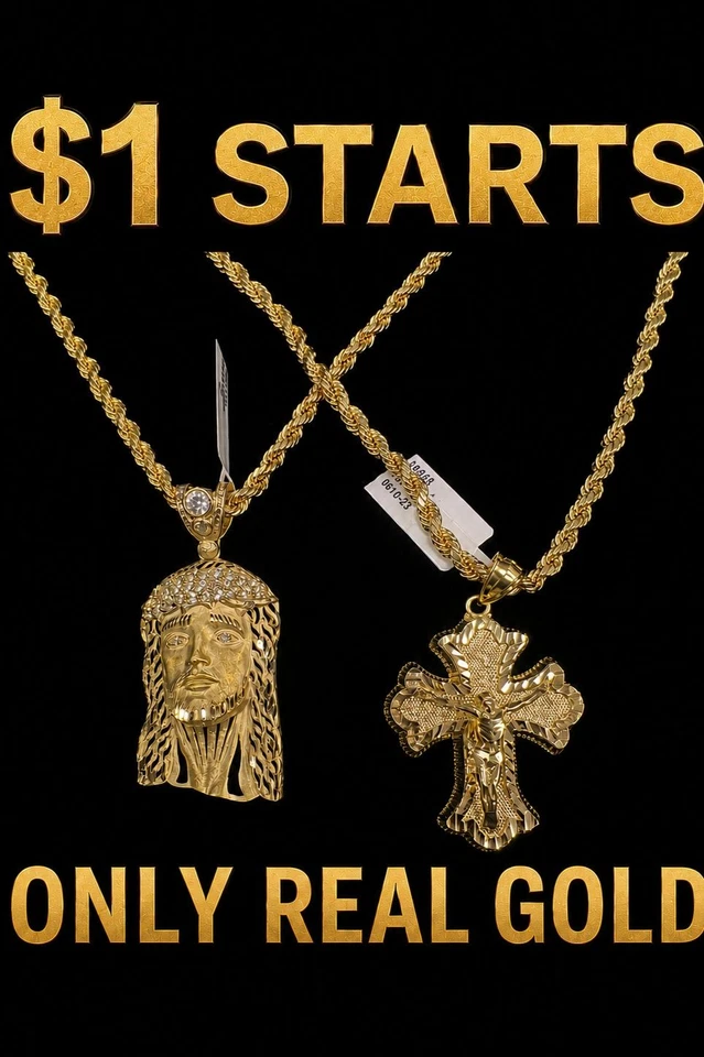 $1 Starts REAL 10K GOLD (no fakes/plating)