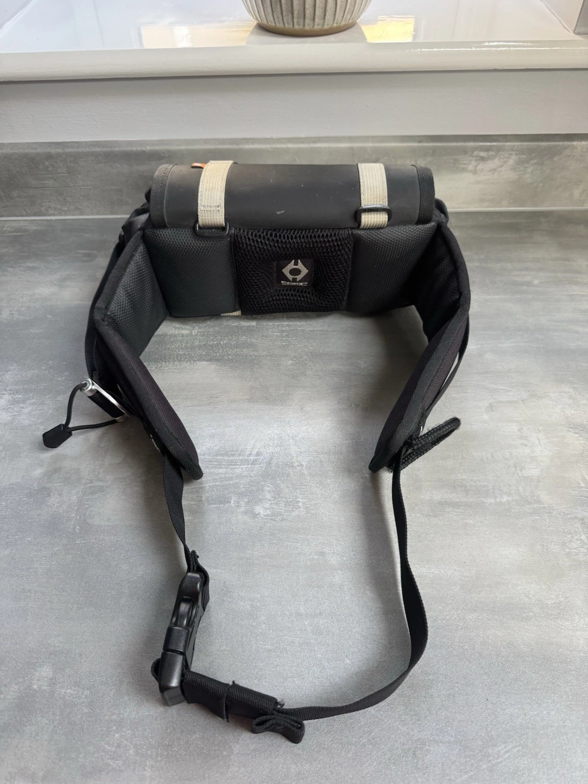 Triumph R3 Motorcycle Black Waist Bag Luggage Storage Great Condition 3