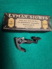 Lyman Tang Sight Remington Model 8 Or 81 In Box All Cables 