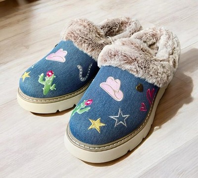 BOBS by Skechers Keepsakes Lite Denim Dreams Slippers, Size 8