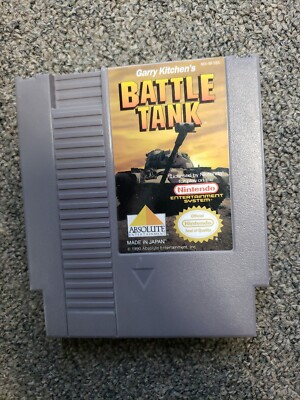 Garry Kitchen's Battletank (NES, 1990) Authentic Tested Original! Cart only!