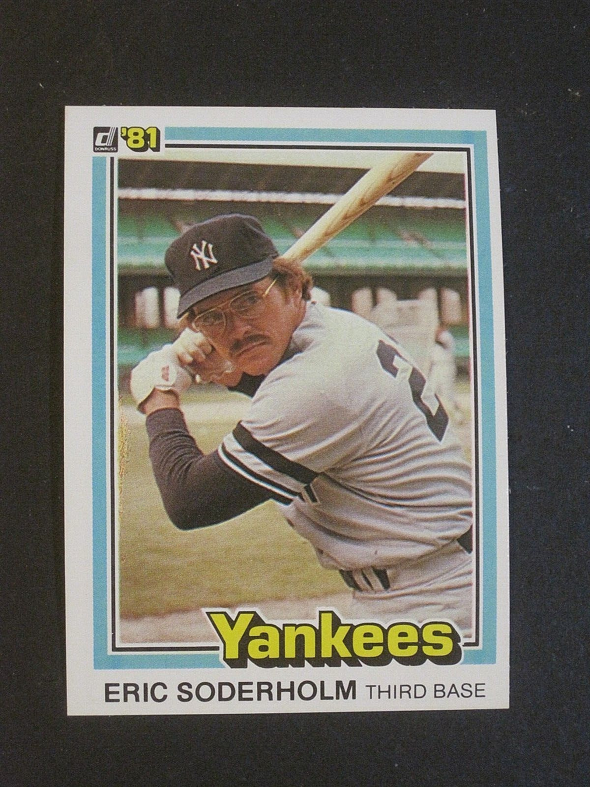 1981 DONRUSS ERIC SODERHOLM NEW YORK YANKEES CARD #106!!!!!!!!!