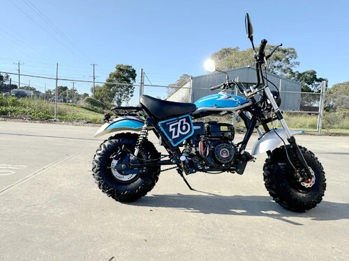 MB200X TrailMaster Hurricane Mini Bike Coleman Full sized REC-REG E-start BLUE - Picture 10 of 20