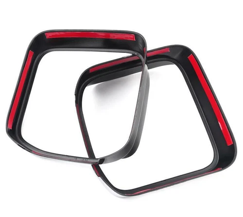 Cubierta de visera de lluvia con espejo retrovisor lateral negro ABS para Land Rover Defender 2020-2025 - Imagen 10 de 10