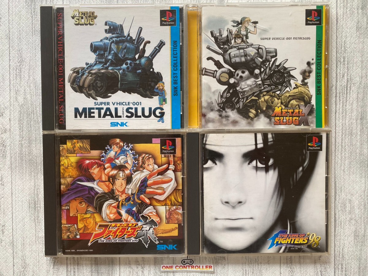 SONY PS 1 Metal Slug & X & The King of Fighters 98 & Kyo set
