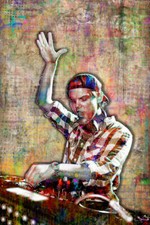 Avicii Memorial Poster, Avicii Gift, DJ Avicii Tribute Fine Art Free Shipping US