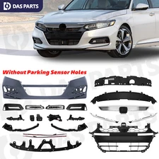Front Bumper Cover Grille Grill Fog Light Bracket Set For Honda Accord 2018-2020