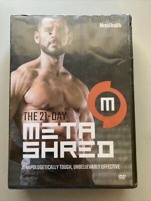MEN'S HEALTH - THE 21-DAY META SHRED (PHASE 1, 2 & 3, 9-DVD SET)   COMPLETE!