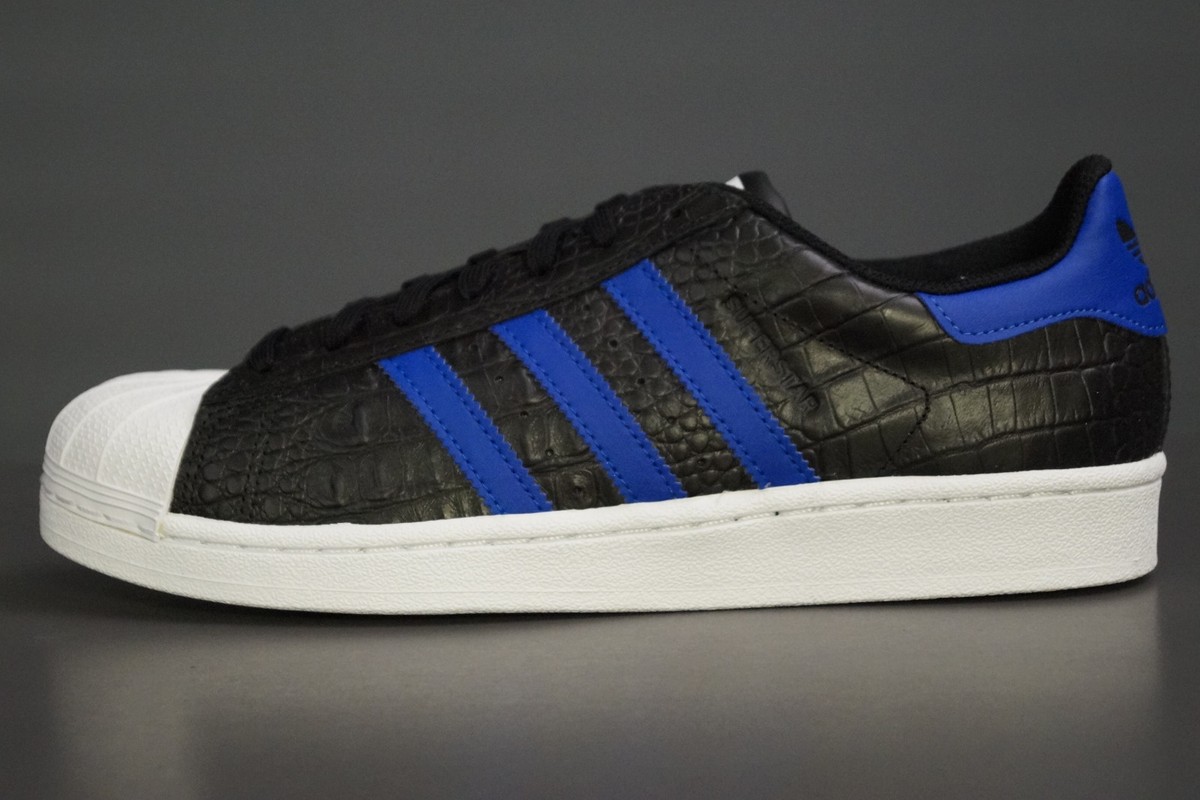 Adidas Originals Superstar EU 38.6 UK 5.5 Black Blue Men BZ0196 | eBay UK