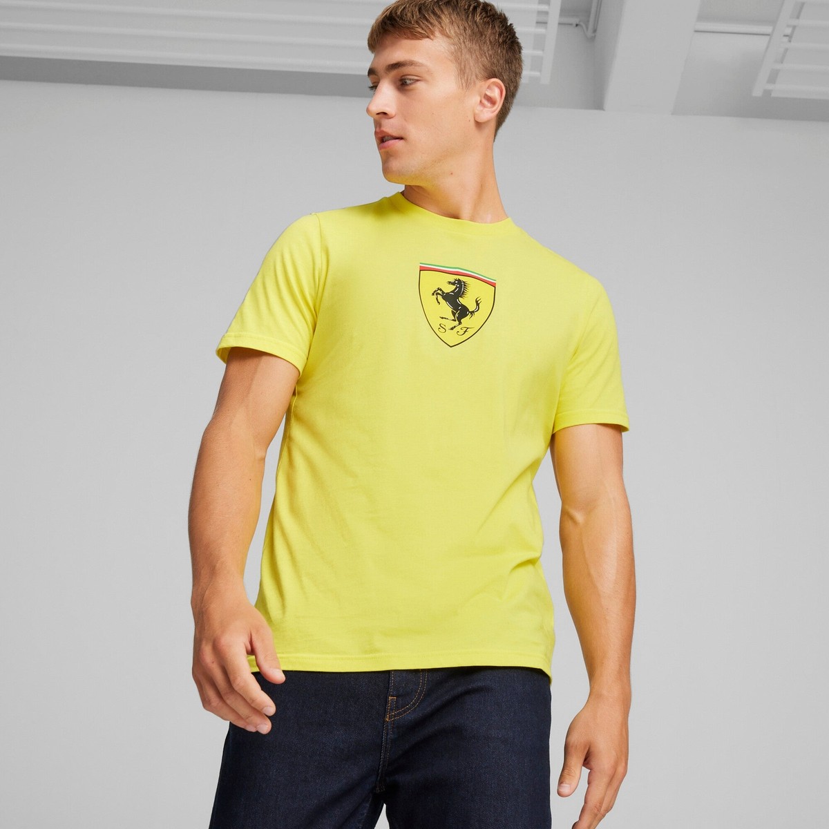 623805-07] Mens Puma FERRARI RACE BIG SHIELD T COLOURED | eBay
